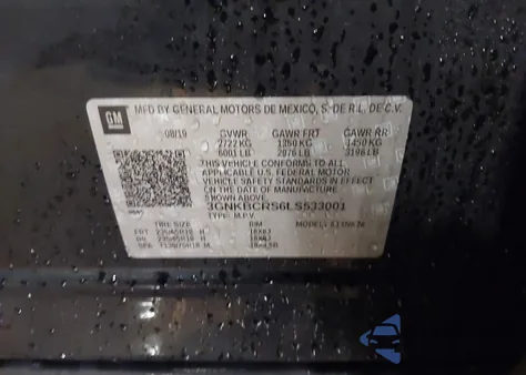 2020 Chevrolet Blazer Fwd 2Lt z USA, uszkodzony, nr VIN 3GNKBCRS6LS533001